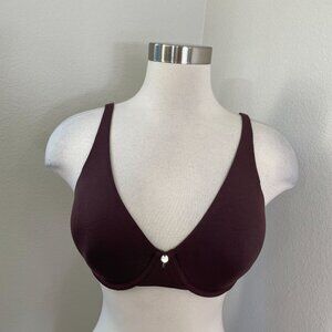 NEW Maidenform Wireless Bra 38B Brown Spandex Blend Lightly Lined $48 Tag